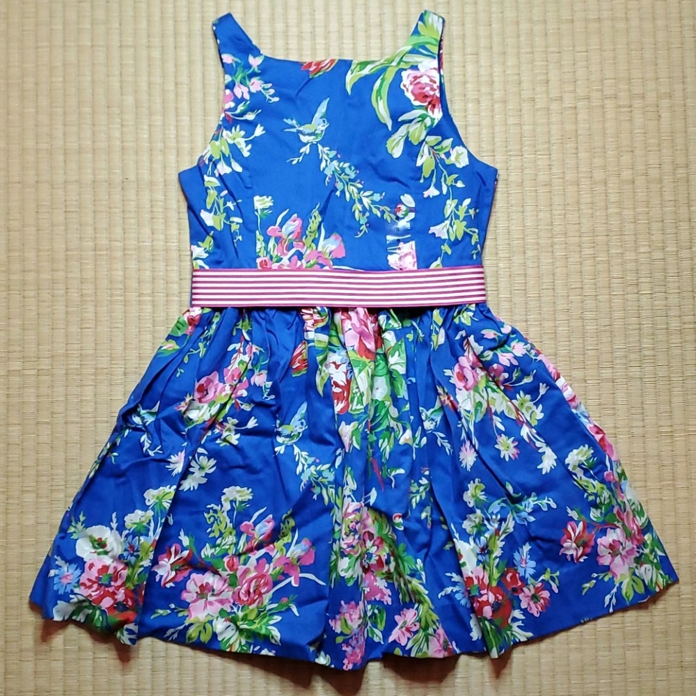 POLO Ralph Lauren Floral Sun Dress w/ Sash Detail